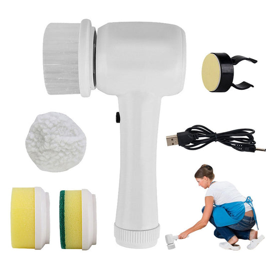 4 In 1 Spinning Electric Scrubber Cleaning Portable Brush